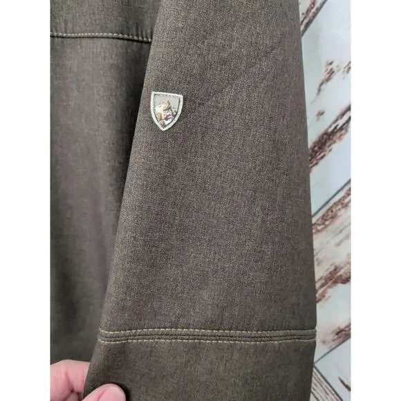Kuhl Impakt Jacket  Espresso Brown Wind Resist Soft Shell - Picture 7 of 10